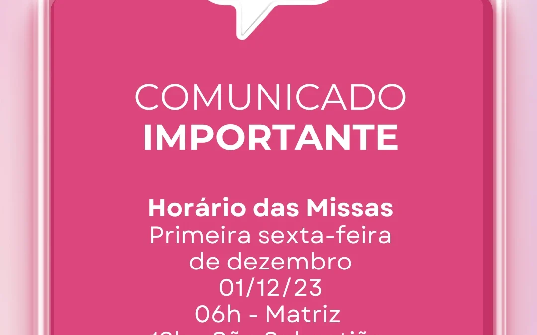 Comunicado Importante