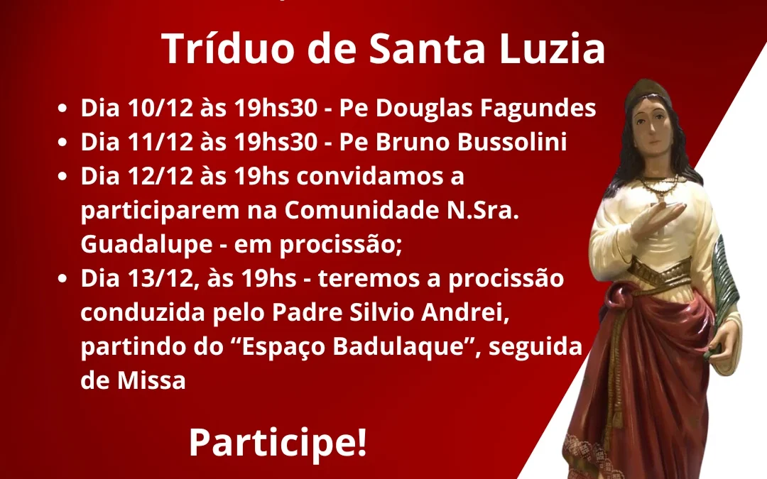 Tríduo de Santa Luzia
